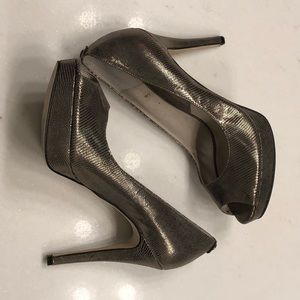 Michael Kors | Rose Gold Erika Peep-Toe Platforms